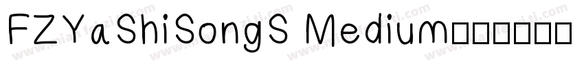 FZYaShiSongS Medium字体转换